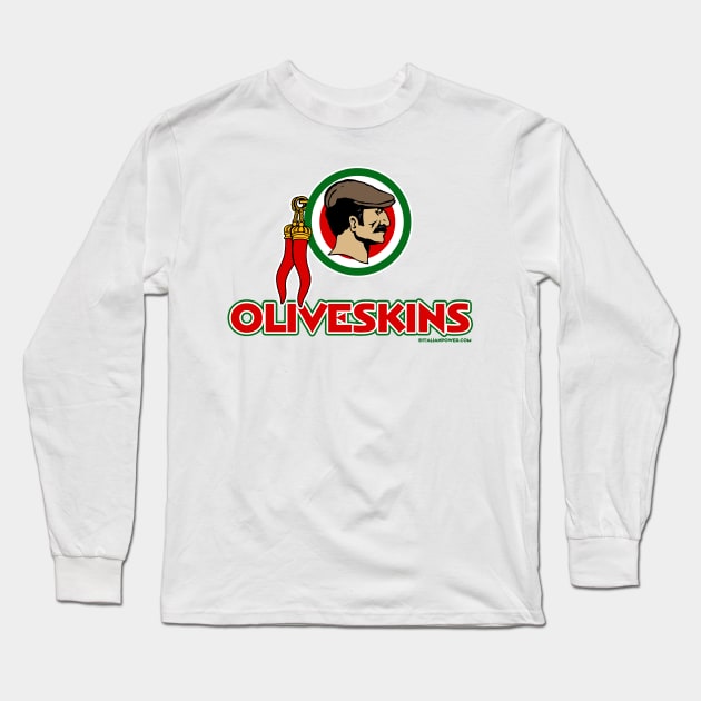 Oliveskins Football Long Sleeve T-Shirt by ItalianPowerStore